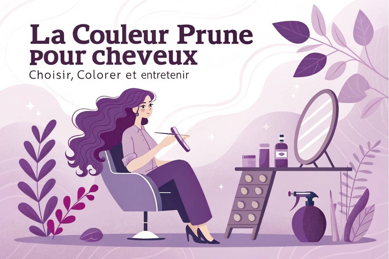 La couleur prune pour cheveux - choisir, colorer et entretenir