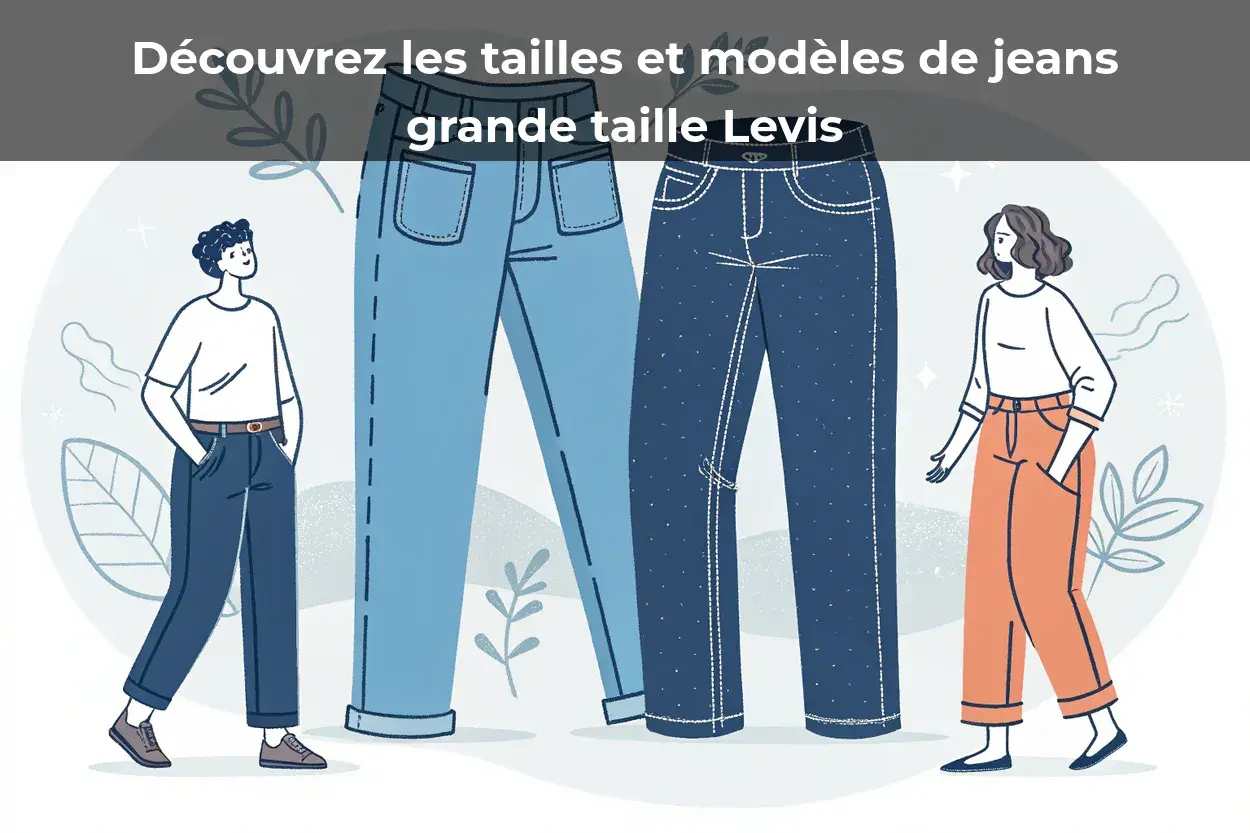 Découvrez les tailles et modèles de jeans grande taille Levis