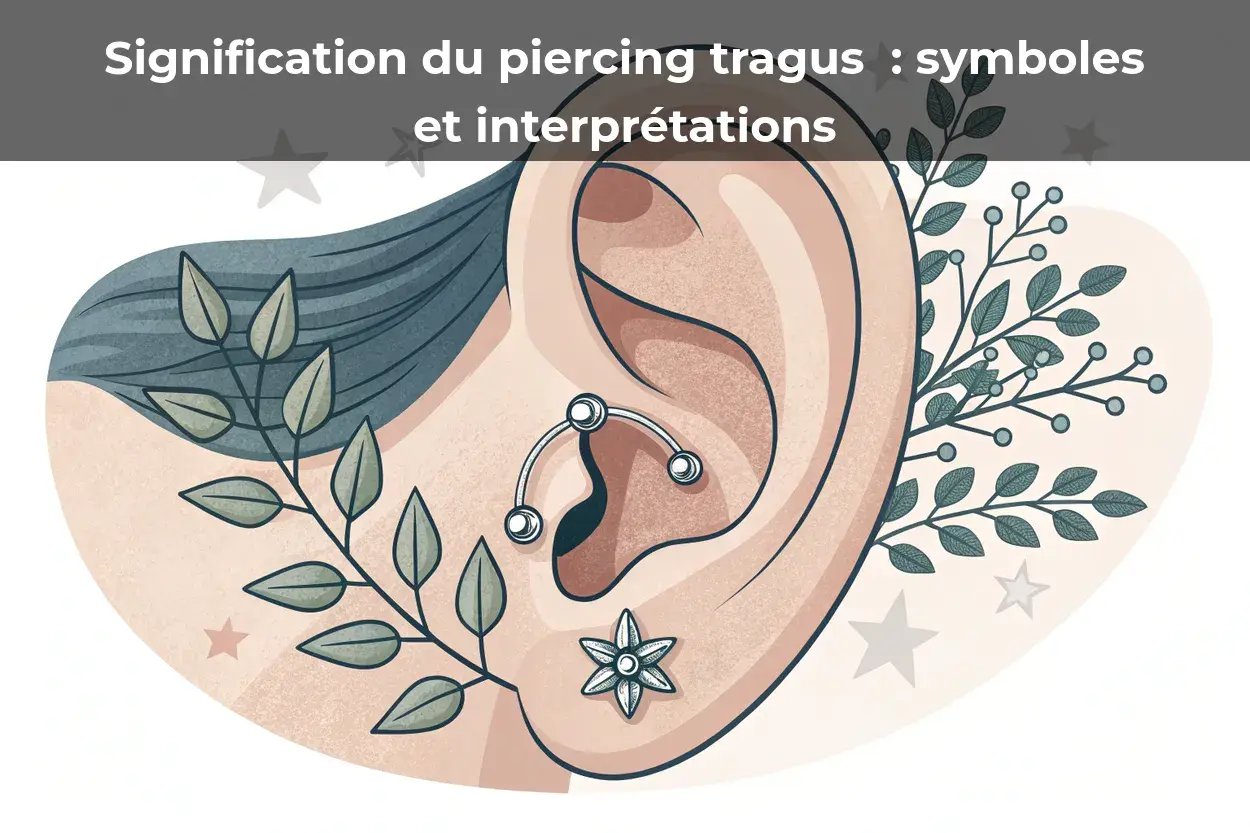 Signification du piercing tragus : symboles et interprétations