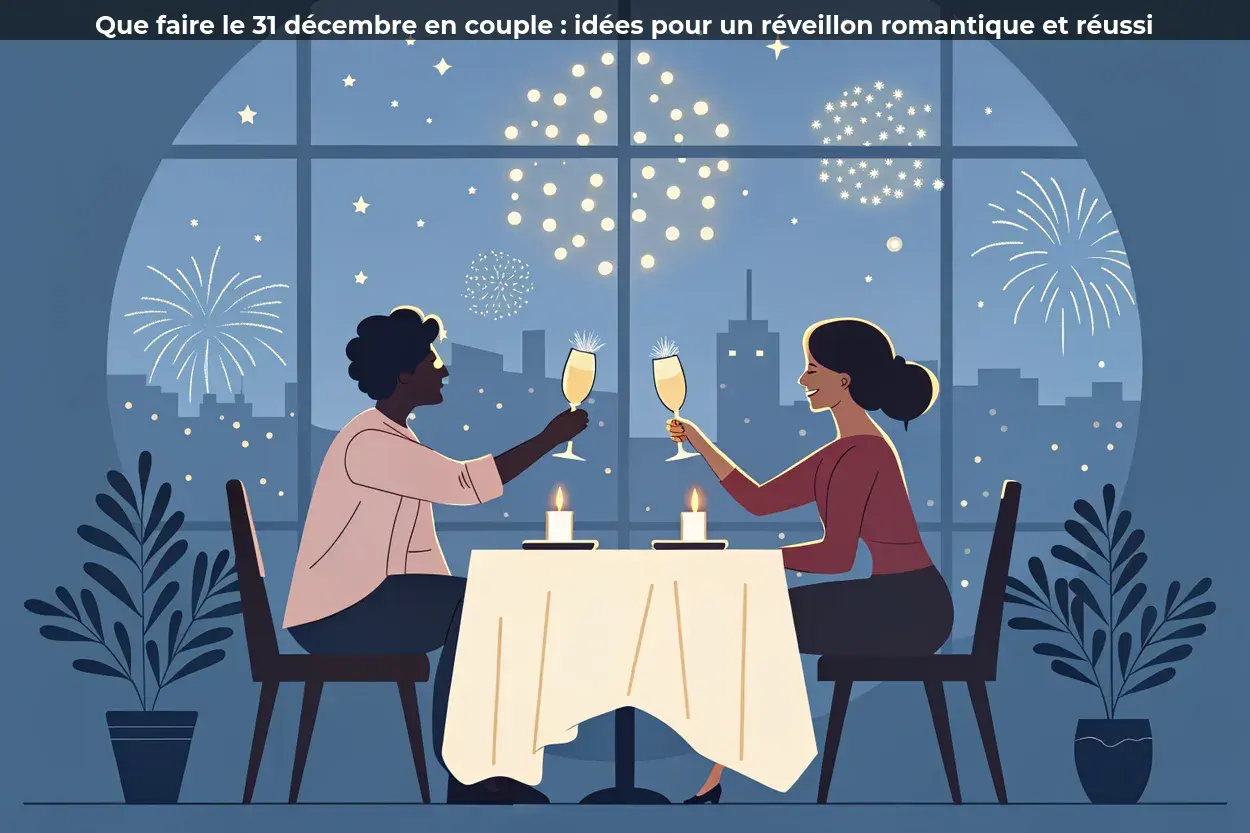 Que faire le 31 décembre en couple : idées pour un réveillon romantique et réussi